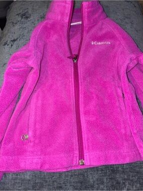 Columbia Purple Fleece Jacket Kids Youth Girls Size XSmall
